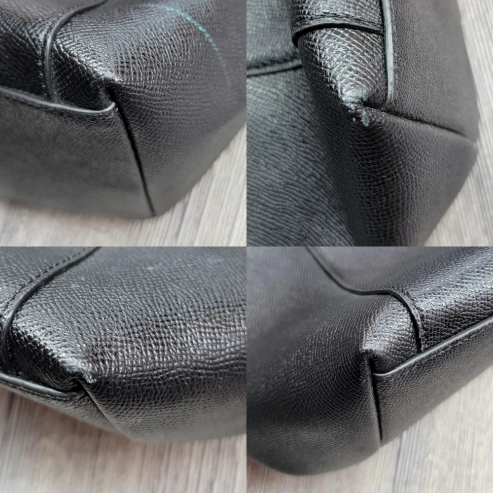 Coach Madison Hobo Black Leather Bag